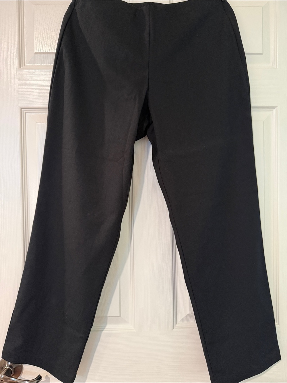 TravelSmith Black Straight-Leg Chinos